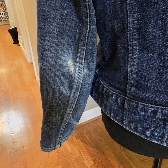 LRL Lauren Jeans Co Ralph Lauren Denim Military Like Zip Up Jacket L - Picture 8 of 8